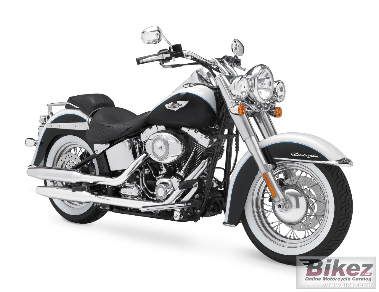 Big Harley-Davidson flstn softail deluxe picture and wallpaper from Bikez.com